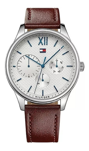 Relogio Tommy Hilfiger Masculino Couro Executivo -1791418 Nf
