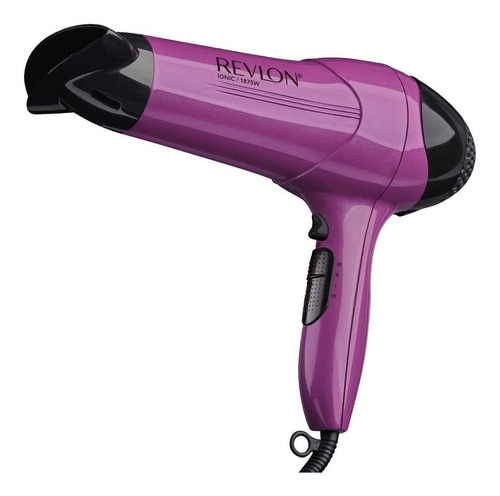 Imagen 1 de 4 de Secadora de cabello Revlon Essentials Control de frizz RVDR773 violeta y negra