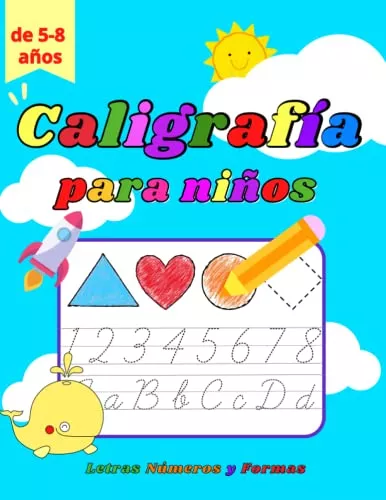 Caligrafia Para Niños De 5-8 Años: Cuaderno Para Aprender A