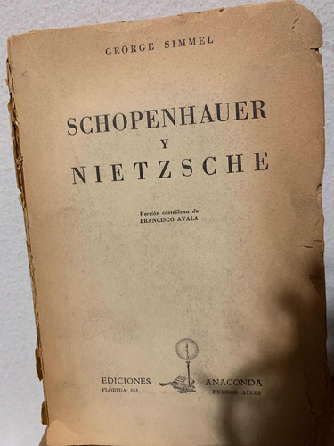 Schopenhauer Y Nietzsche. George Simmel