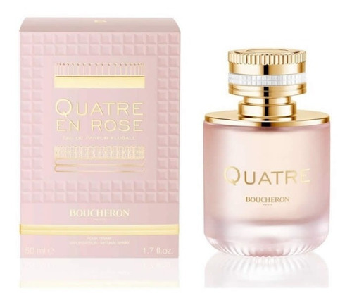 Perfume Boucheron Quatre En Rose Edp para mujer, 50 ml