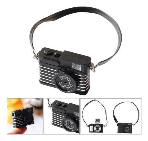 1:12 Cámara Digital Miniatura Con Lanyard Slr Estilo 2