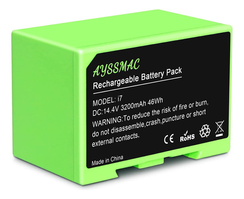 Ayssmac 3200mah Roomba I7 Batería P/ Irobot Roomba