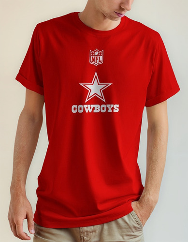 Playera Nfl Cowboys Moda Caballero Algodón Premium