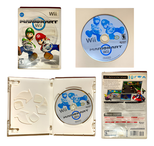 Mario Kart Wii Solo Caja Y Disco Original Sin Manual (Reacondicionado)