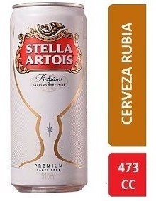 Cerveza Stella Artois Lata 473ml  (rosario)