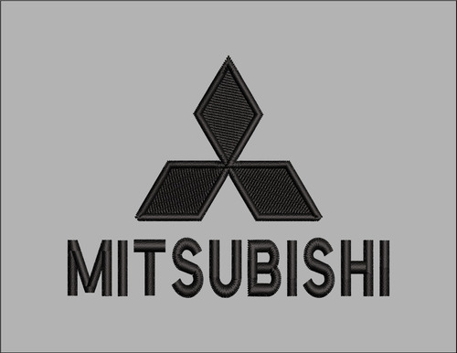 Matriz Ponchado Bordado Bordadora Logo Mitsubishi