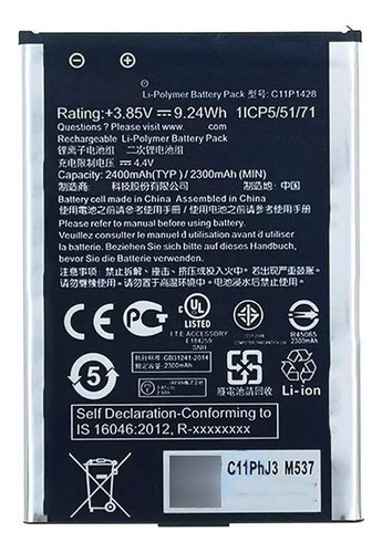 Bateria Para Asus Zenfone 2 Laser Ze500kl Ze500kg C11p1428