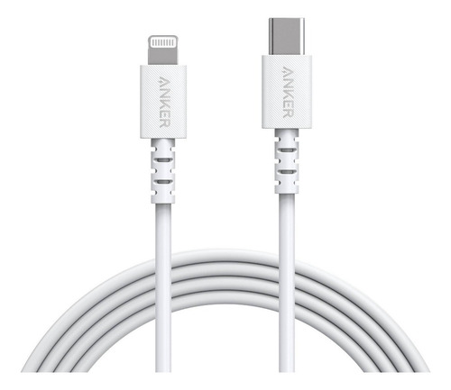Anker Cable Mfi Usb C Para iPhone 13 Pro Max Mini 1.8m Blanc