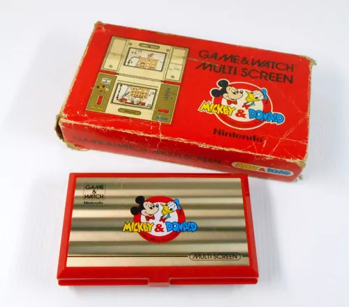 Antigo Mini Game & Watch Nintendo do Mickey & Donald de