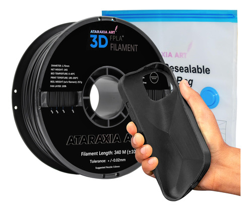 Ataraxia Art Filamento Flexible Para Impresora 3d Pla Plus D