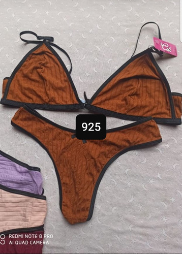 Conjunto Celi X 3 Und Brallette Trian Morley Less (art 925) Negro Algodón 90