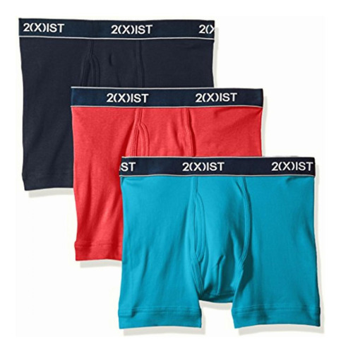 2(x)ist Men's Classic Comfort Cotton Boxer Brief Multipack