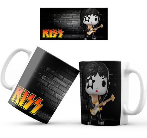 Mug Taza Kiss Rock Banda Funko Pop Regalo 001