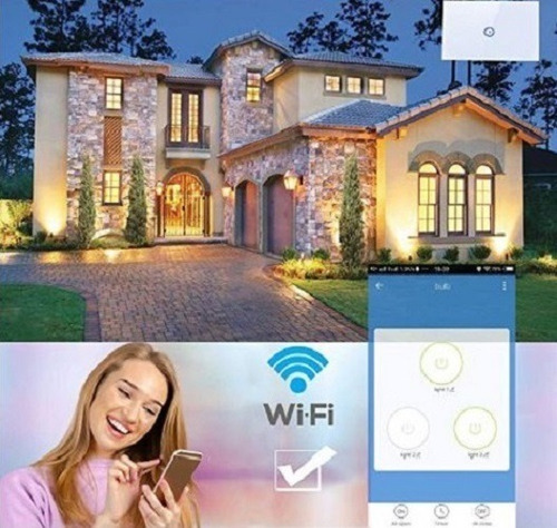 2pk Interruptor Luz Wifi Inteligente Alexa/google 3 Botones