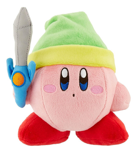 Takara Tomy - Peluche Kirby, Espada, 19 Cm, 1 Und Color Rosa