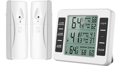 Termómetro  Refrigerador 2 Sensores  Inalámbrico Temperatura
