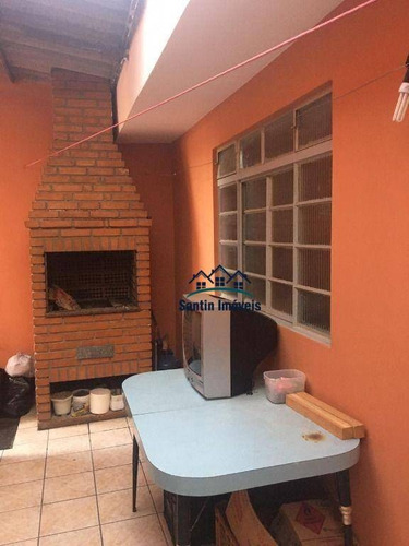 Imagem 22 de 29 de Sobrado Com 3 Dormitórios, Cozinha, Sala , Espaço Gourmet, Quintal, 02 Wc, 03 Vagas À Venda, 188 M² Por R$ 485.000 - Vila Guaraciaba - Santo André/sp - So0435