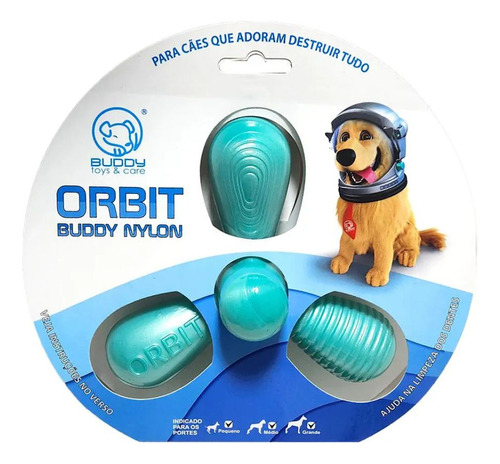 Orbit Brinquedo De Nylon Resistente Texturizado Para Roer Bu