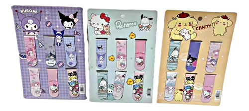 6 Marcadores De Pagina Sanrio Kuromi Pompompurin Hello Kitty