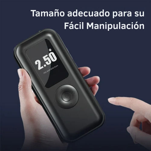 Inflador Eléctrico Portátil Recargable Auto Moto Bicicleta