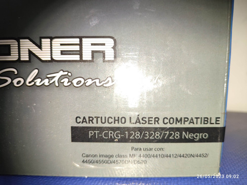 Toner Pt-crg-128 328 728 Negro Canon Image Class Mf4400 Cs