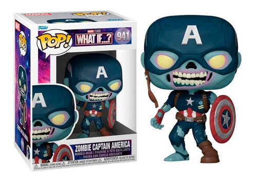 Funko Pop Zombie Captain America 941 Marvel What If ?