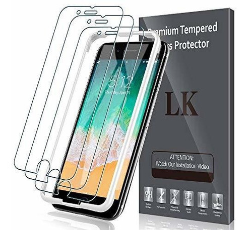 3 iPhone 7 plus Protector Visualizacion Vidrio Templado Rq