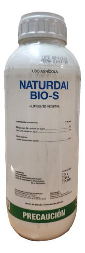 Fertilizante A Base De Manganeso + Zinc Naturdai Bio-s 1 L