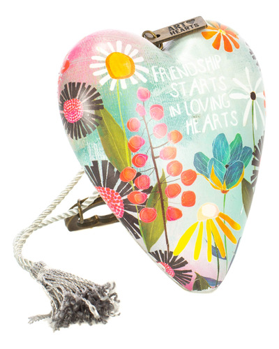 Demdaco Amistad Loving Summer Floral 4 Pulgadas En Forma De.