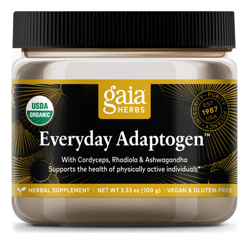 Gaia Herbs Diry Adaptogen Powder: Ayuda A Proporcionar Sopor