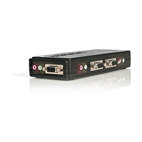 Startech.com Kit De Conmutador Kvm Usb Negro De 4 Puertos Co