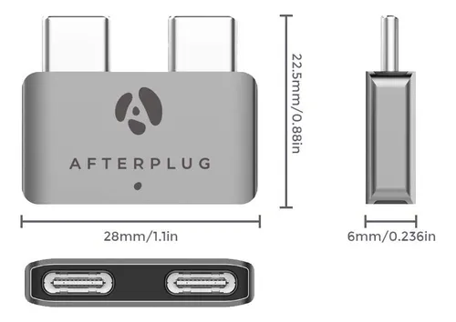 Extensor Usb C Dual A Usb C Dual Afterplug