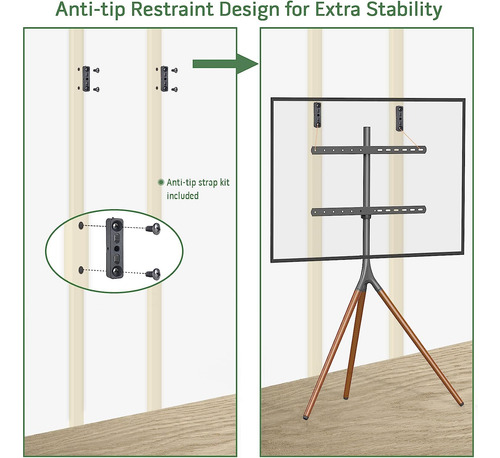 Soporte De Tv Upgravity Easel Con Base De Tripode Para Le...