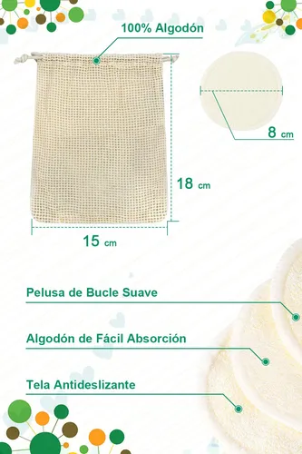 18 Almohadillas Desmaquillantes De Limpieza Facial
