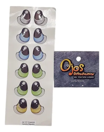 Ojos 3 D Autoadhesivos 101 Especial Pack Por 4 Blisters