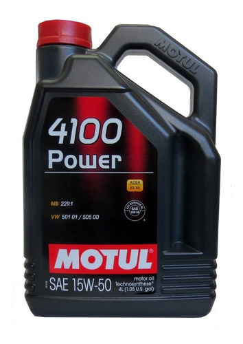 Aceite Motul 4100 Sae 15w50 4t/ Tecnosynthese - 4 Litros