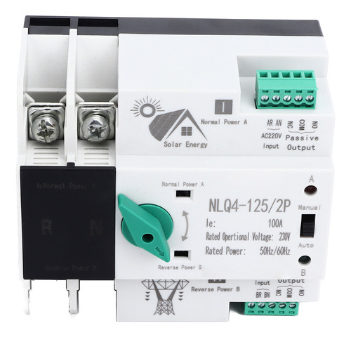 Interruptor Transferencia Alimentación Dual Ac 100a