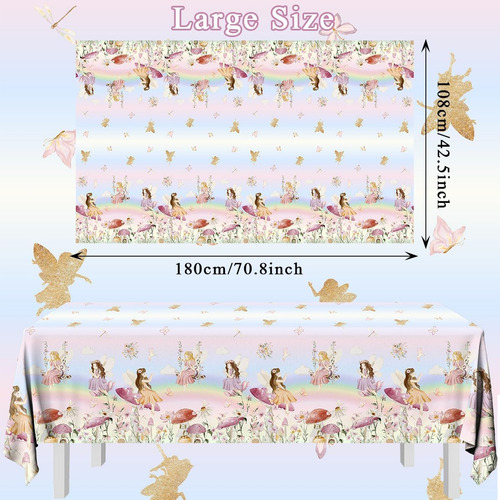 Mantel De Fiesta De Hadas, Mantel De Fiesta De Hadas 3pcs Fa