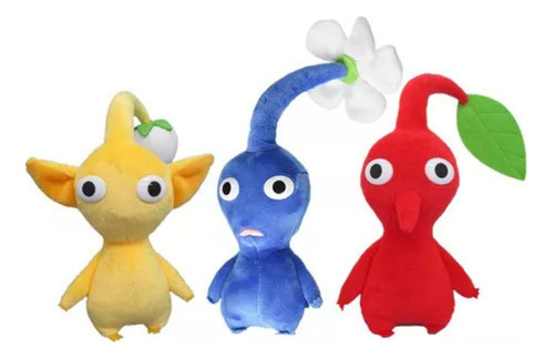 D Juguete Infantil Pikmin Decoration Con Flores Rojas Y