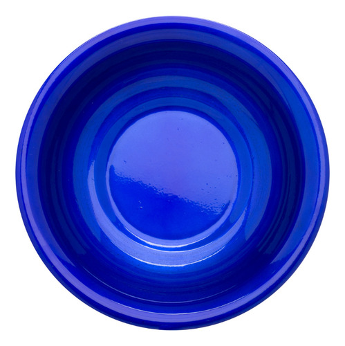 Bacia De Alumínio Cor Azul N30 Redonda Linda