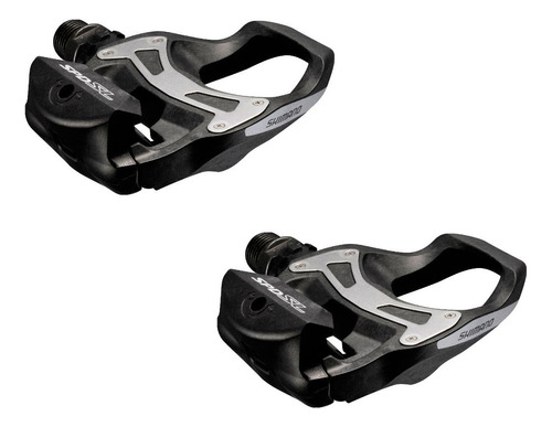 Pedal de bicicleta Shimano PD-R550L x 2 cores pretas -9cm x 7cm x 165mm