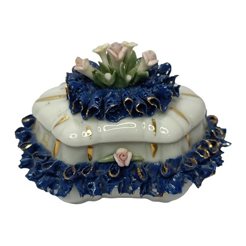 Cofre Capodimonte Victoria Decorado A Mano Made In Italy 