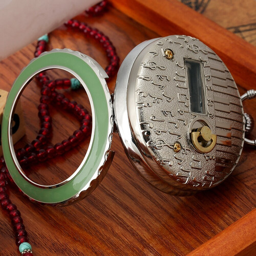 Reloj De Bolsillo Musical Harry Potter M1 Verde Hp