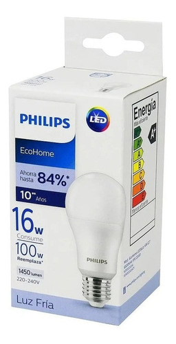 Ampolleta Philips Led - Luz Fría 10w E27