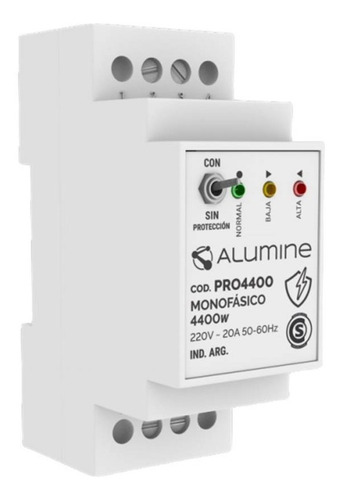 Imagen 1 de 5 de Protector De Tensión General Para Riel Din 4400w 220v