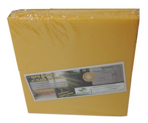 Box 20 Refil Adesivo 39x10 Cm Amarelo Armadilha Matar Moscas