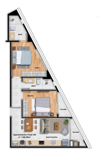 Imagem 14 de 16 de Apartamento À Venda No Bairro Centro - Florianópolis/sc - O-25527-42135