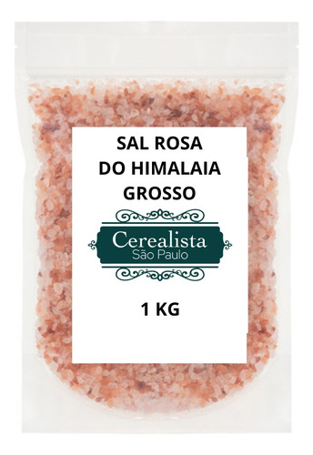 Sal Grosso Do Himalaia Rosa Puro 1 Kg Cerealista São Paulo