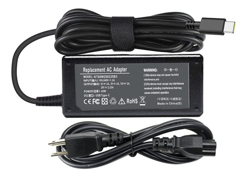 Adaptador De Cargador De 45w Usbc Type C Acer   Spin 15...